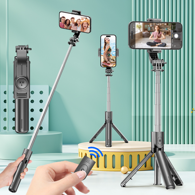 Photography Basics - Selfie Stick Stativ mit abnehmbarer Bluetooth-Fernbedienung,