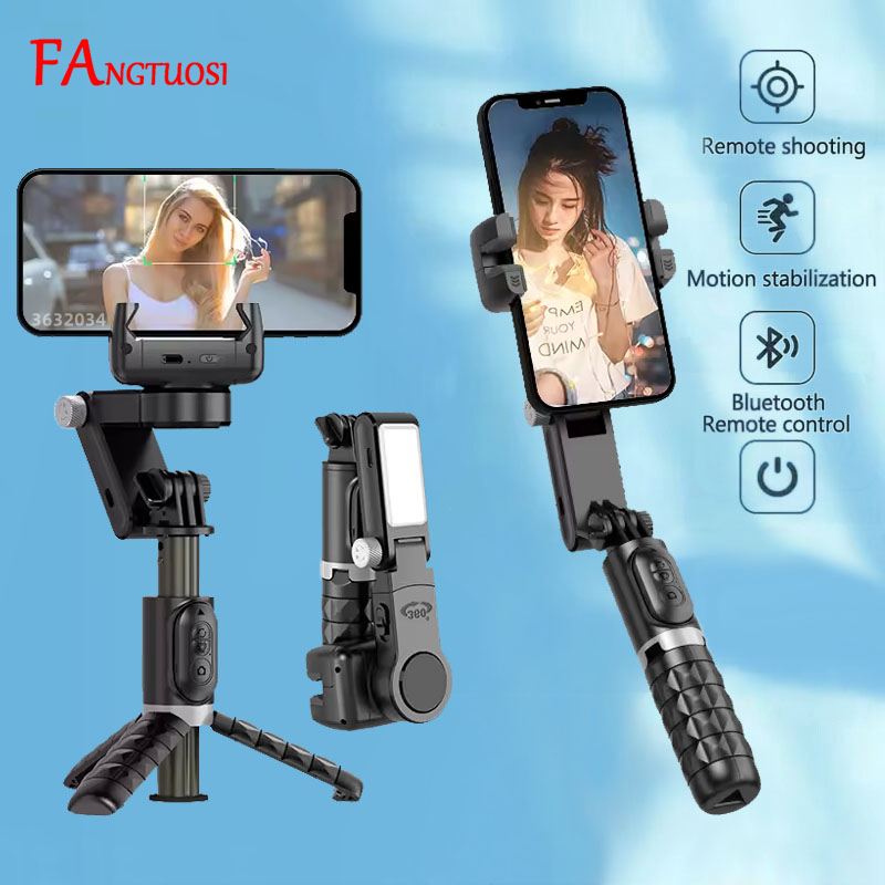 Photography Basics - FANGTUOSI 360-Grad-Gimbal, Selfie-Stick-Stativ mit Verschluss, Fülllicht,