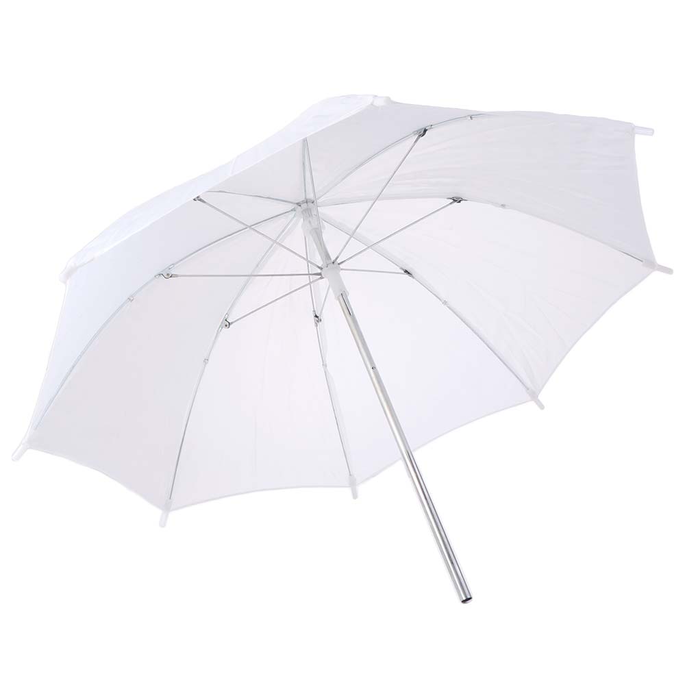 Photography Umbrella - 50cm/20 Zoll Fotografie-Regenschirm mit Metallgriff, Lichtschirm,