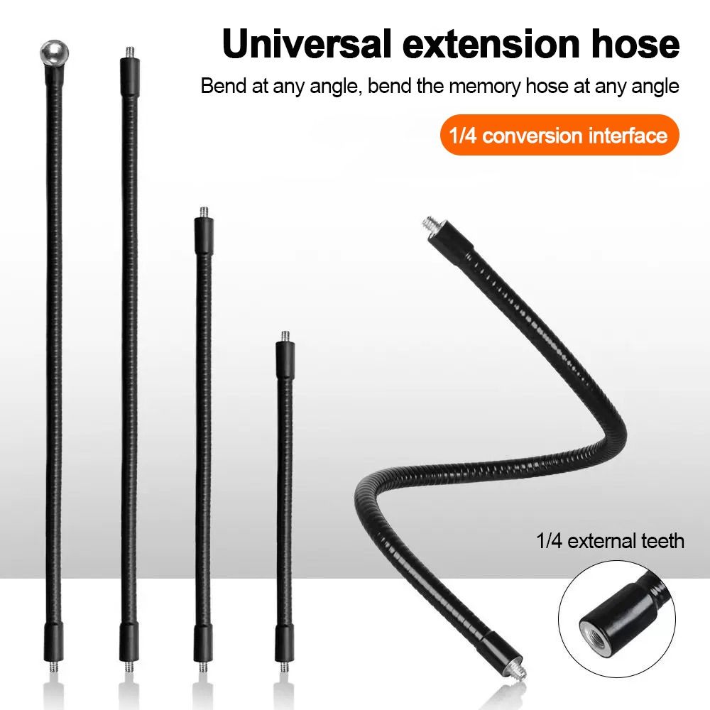 Photography Basics - Metall-Monopod Metallrohr Flexibel Mit 1/4-Zoll-Schraube Stativ-Verlängerungsrohr