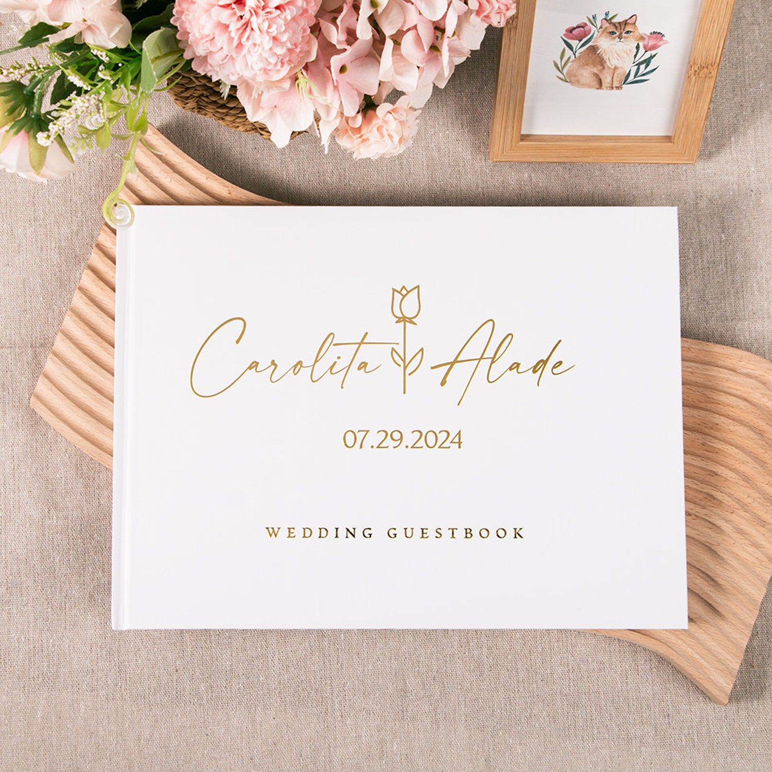 Photography Book - Benutzerdefinierte Hochzeit Gästebuch personalisierte Gästebuch Zeichen
